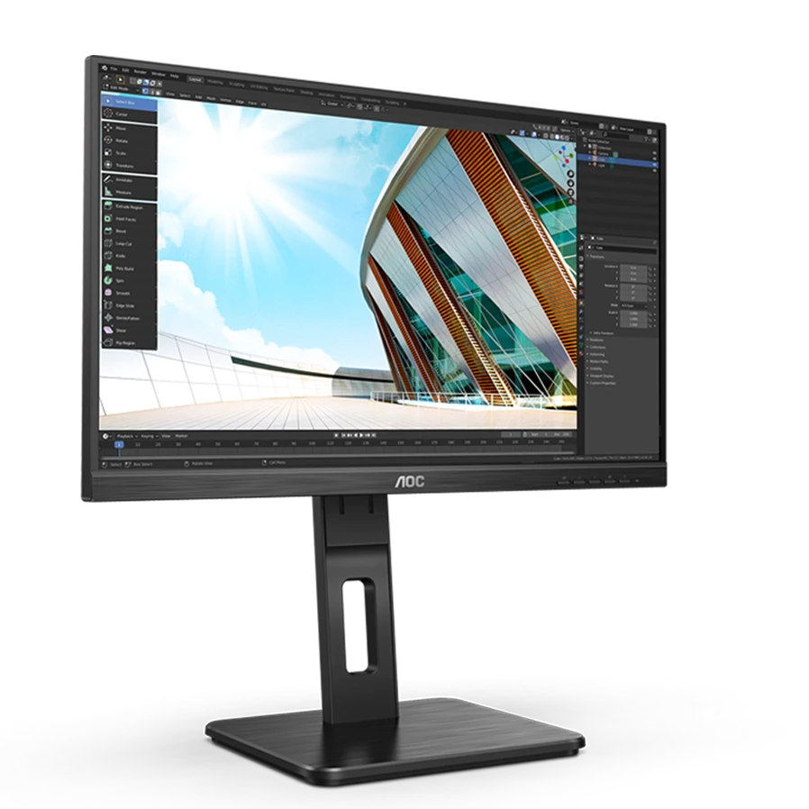 Monitorius AOC 27P2Q 27 colių Full HD monitoriai USB VGA DVI HDMI