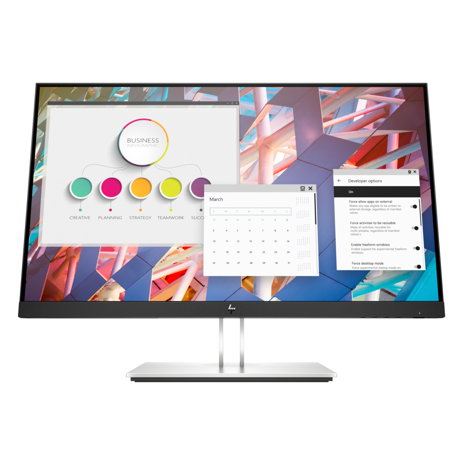 Monitorius HP EliteDisplay E24 G4 FHD, 24", 1920 x 1080, IPS, 60 Hz, 5 ms, 250 cd/m²