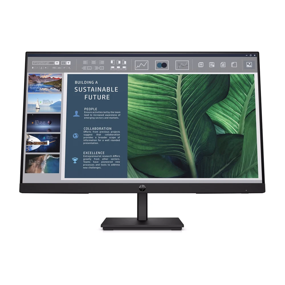 HP 324pv serijos 3 Pro FHD monitorius – 24 colių 1920x1080 FHD 250 nitų 100 Hz AG, VA, HDMI/VGA, pakreipimas, 3 metimai (pakeičia P24v)