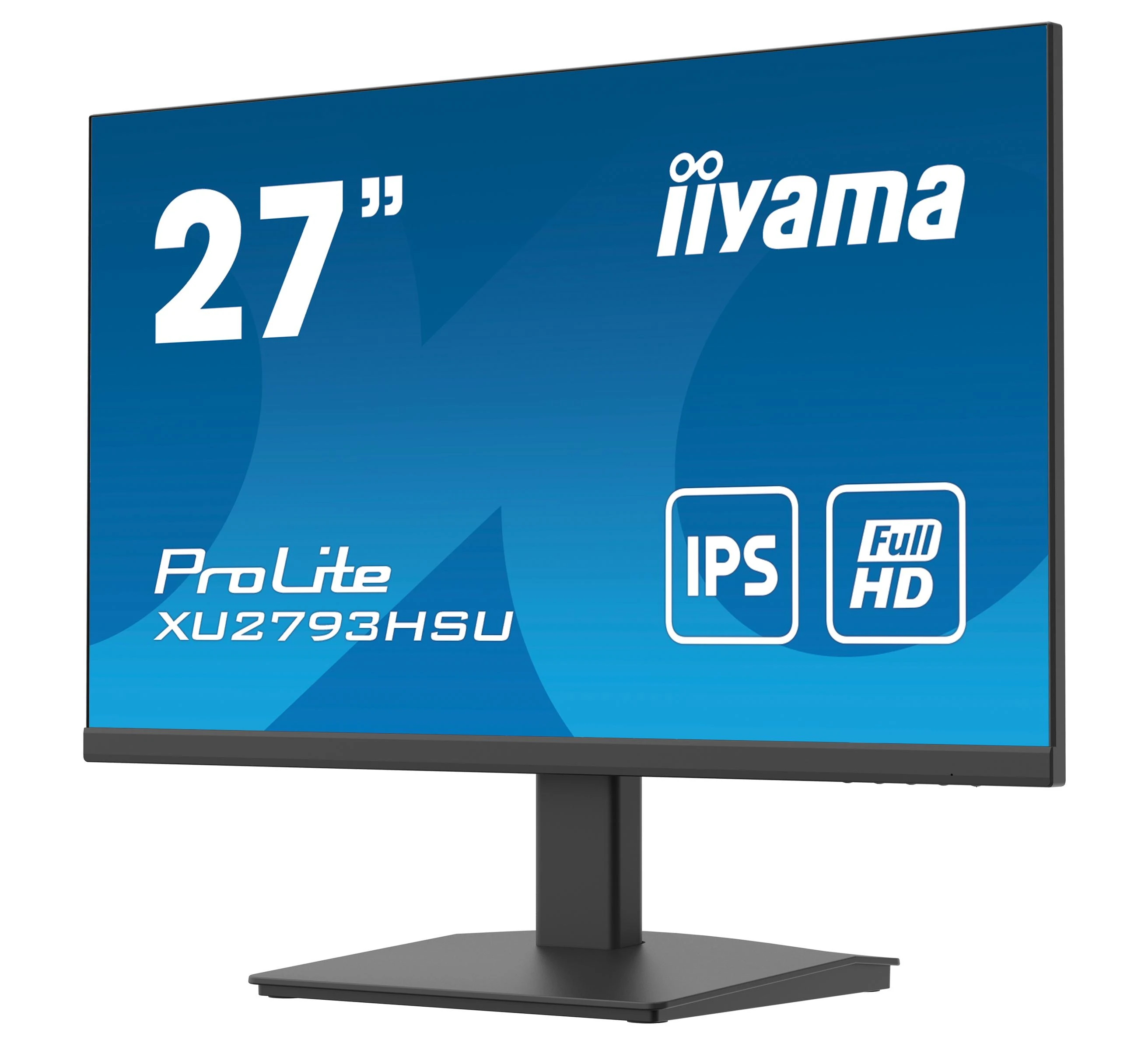 Iiyama ProLite XU2793HSU-B4 - LED monitorius - 27" - 1920 x 1080 Full HD (1080p) @ 75 Hz - IPS - 300 cd / m² - 1000:1 - 4 ms - HDMI, VGA, DisplayPort - garsiakalbiai - matinis juodas