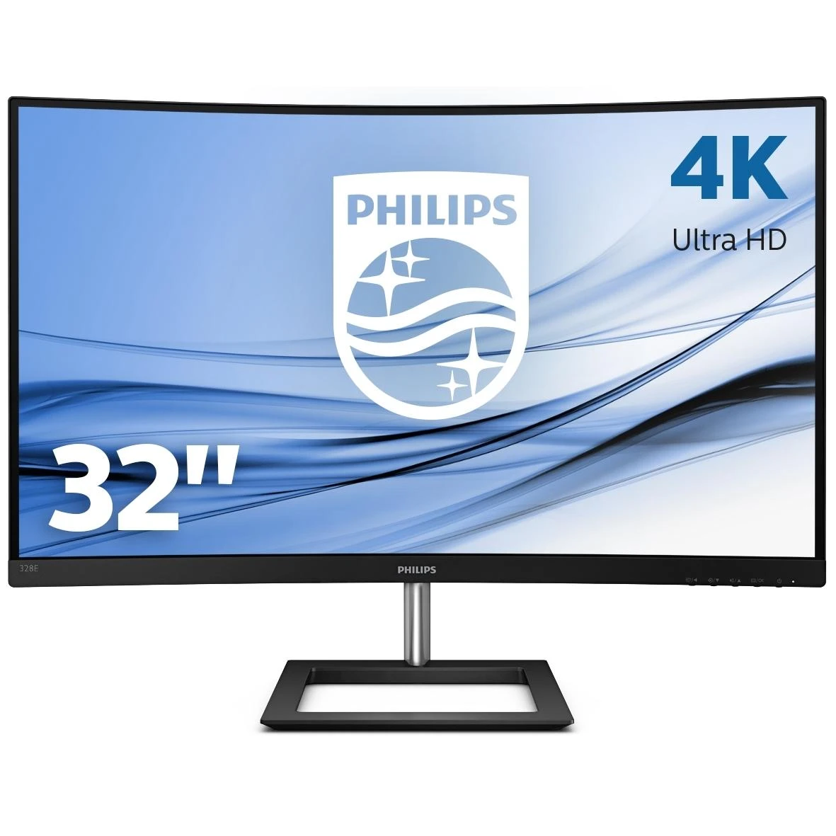 PHILIPS Lenktas LCD monitorius su „Ultra Wide-Color“ / 328E1CA/00 /  31,5 col. / 4K UHD / VA / HDMI/DP / garsiakalbiai