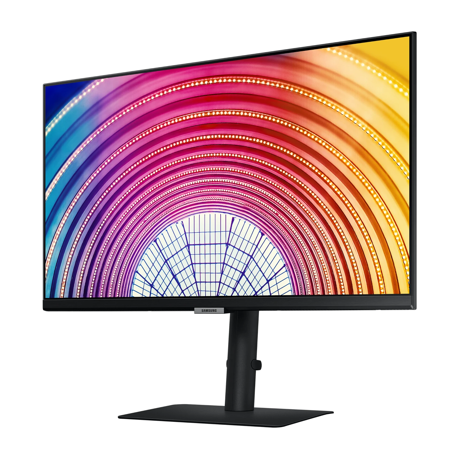 Monitorius „Samsung S32A600“ 32 colių berėmis ekranas, 16:9, 2560x1440, VA, 4 ms, HDR10, HAS / Pasukamas / Pakreipiamas, 130 mm, HDMI / DP, USB3.0 šakotuvas, VESA 100