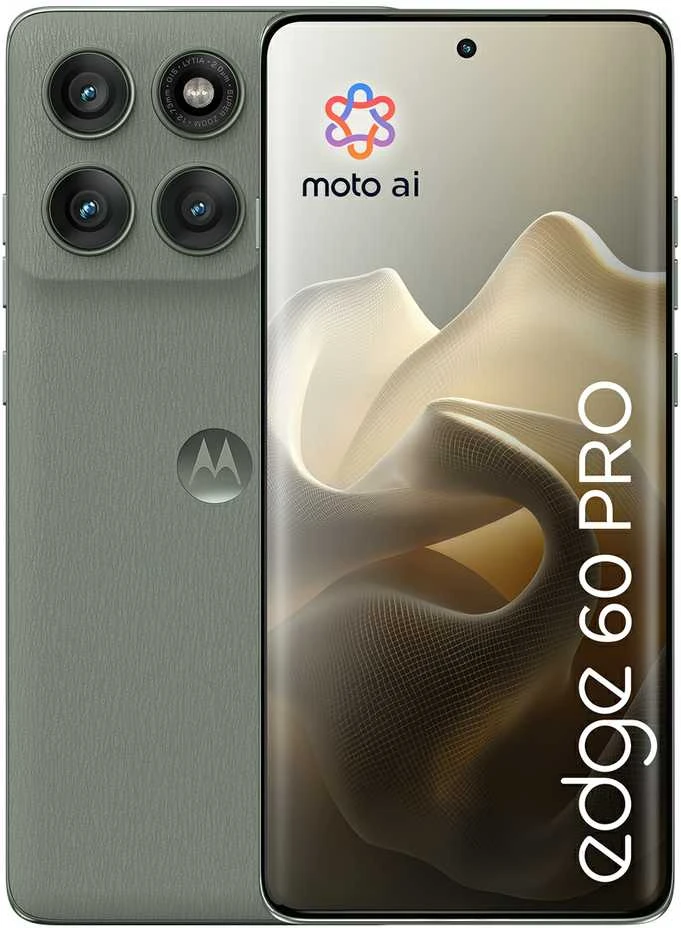 Išmanusis telefonas Motorola Edge 60 Pro (5G) 6.7'', 12/512GB, 6000 mAh, IP68, eSIM, Žalsvai pilkas