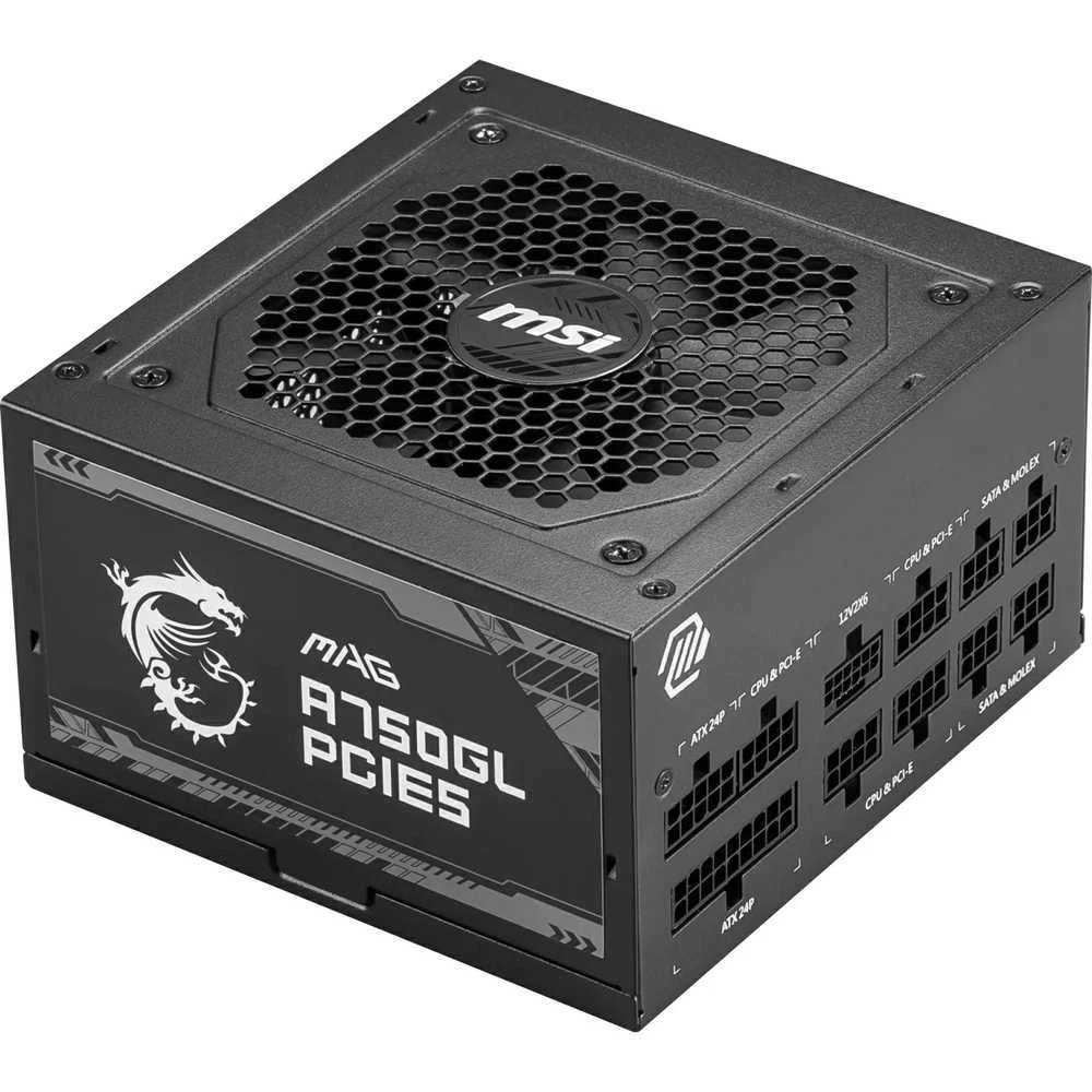 Maitinimo šaltinis MSI MAG A750GL PCIE5, 750 W, 80 Plus Gold