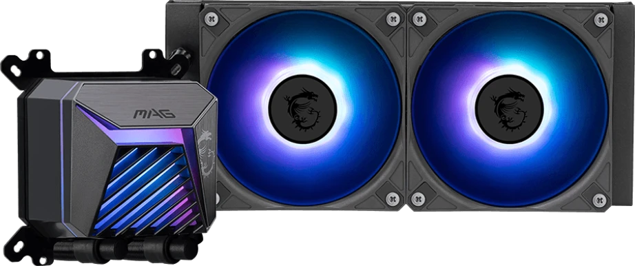 MSI MAG Coreliquid A15 aušintuvas su RGB ventiliatoriais