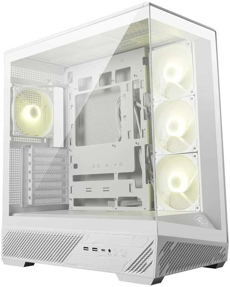 MSI MAG PANO 130R PZ Baltas kompiuterio korpusas Midi Tower