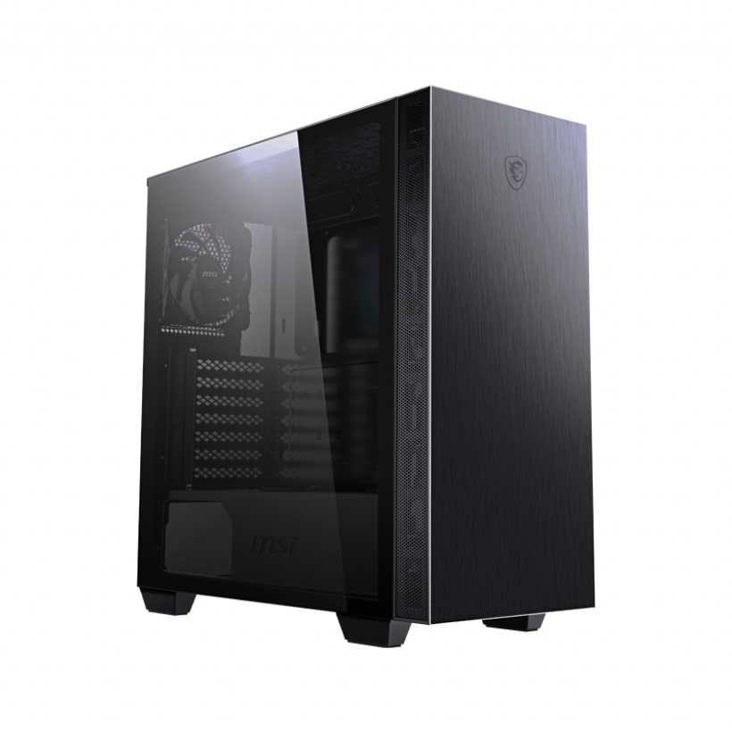 MSI MPG SEKIRA 100P Vidutinis bokštas 2xUSB 3.0 1xType C 4x120mm Juodas Ventiliatoriaus grūdinto stiklo langas