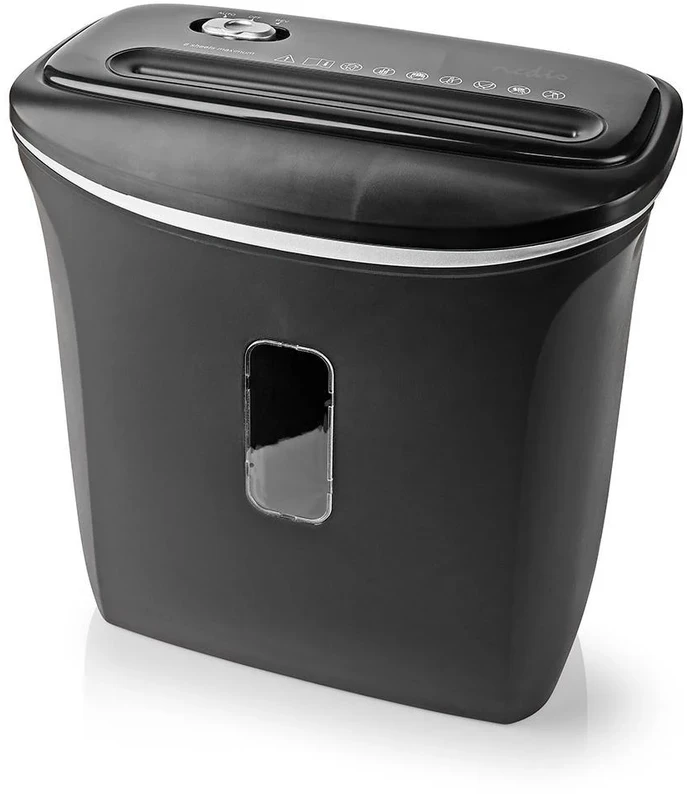 Nedis 12l DIN P-4 190W Juoda dokumentų smulkintuvas