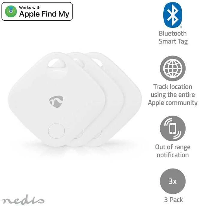 „Bluetooth“ lokatorius Nedis BTTAG10WT3 baltas