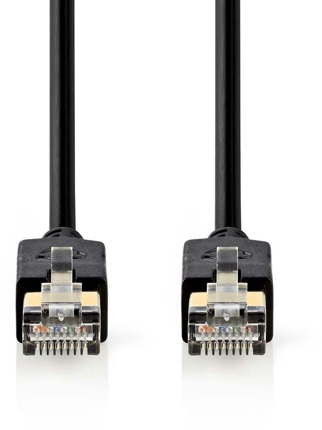 Nedis Cat 6 kabelis | RJ45 jungtis | F/UTP | 10,0 m | apvalus | LSZH / PVC | Antracitas | Pakuotė su peržiūros langeliu