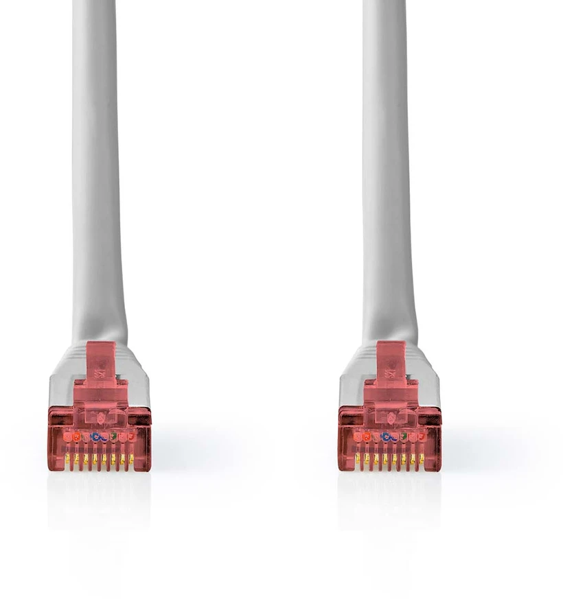 Nedis Cat 6 Kabelis | RJ45 Stecker | RJ45 Stecker | S/FTP | 2.0 m | rund | ABS / PVC | Grau | Aufhänger
