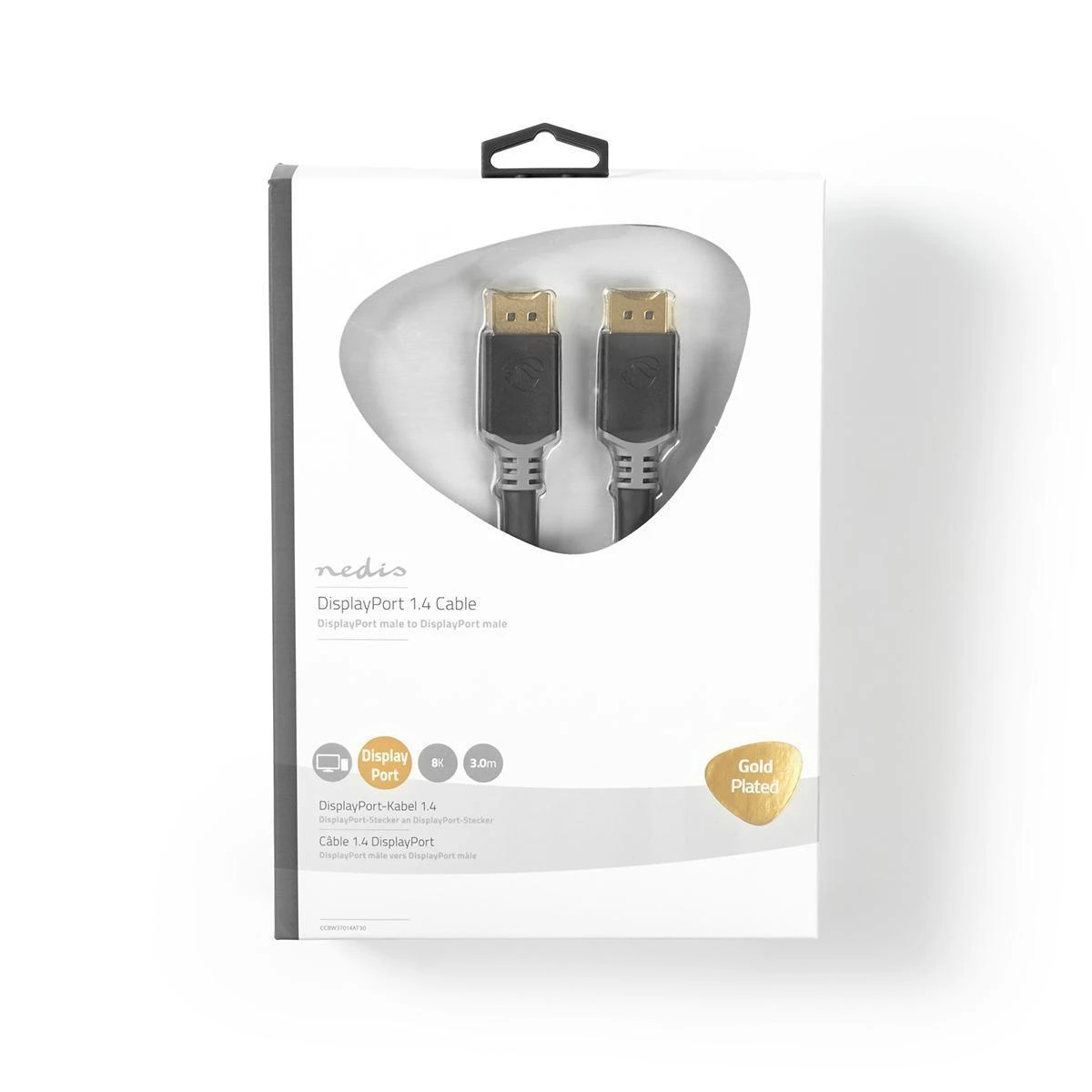 Nedis DisplayPort 1.4 kabelis originalioje dėžutėje