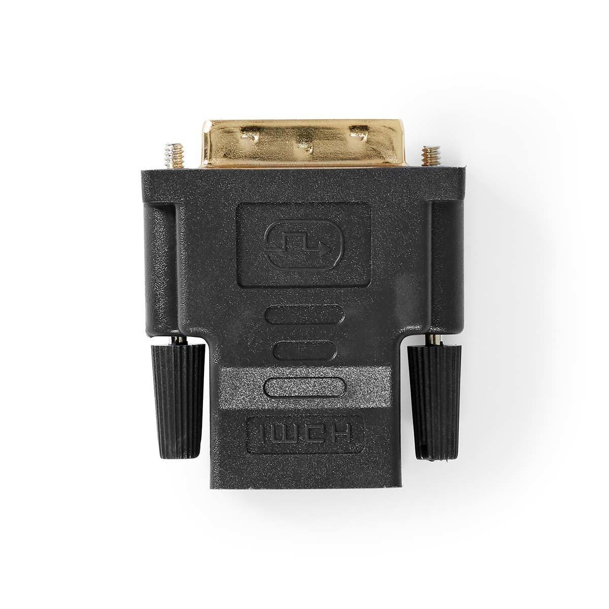 Nedis HDMI™ adapteris | HDMI™ lizdas | DVI-D 24+1 kontaktų jungtis | Paauksuotas | Tiesus | PVC | Antracitas | 1 vnt | Pakuotė su peržiūros langeliu