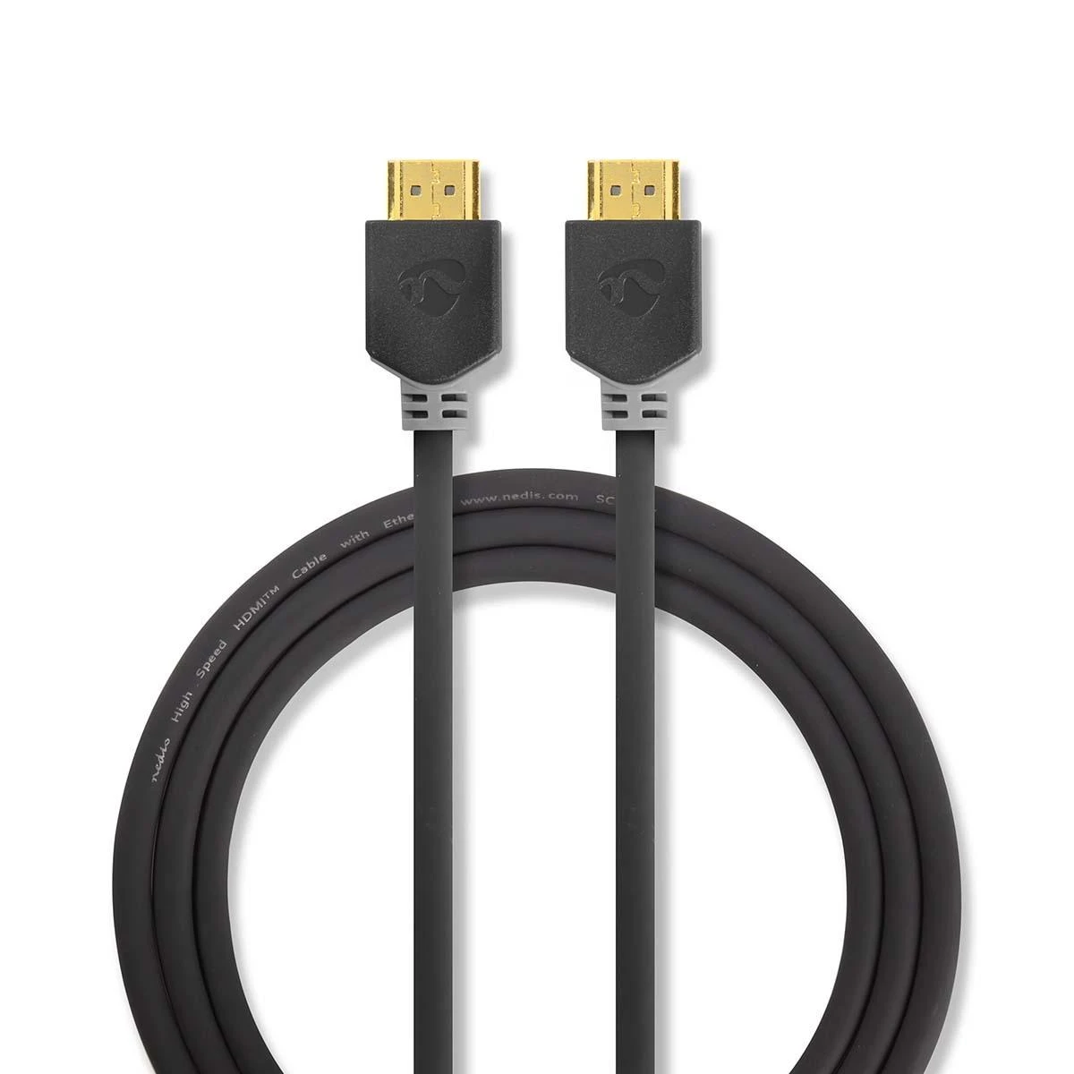 Nedis CVBW34000AT20 – 2 m – HDMI A tipas (standartinis) – HDMI A tipas (standartinis) – 3D – Antracitas