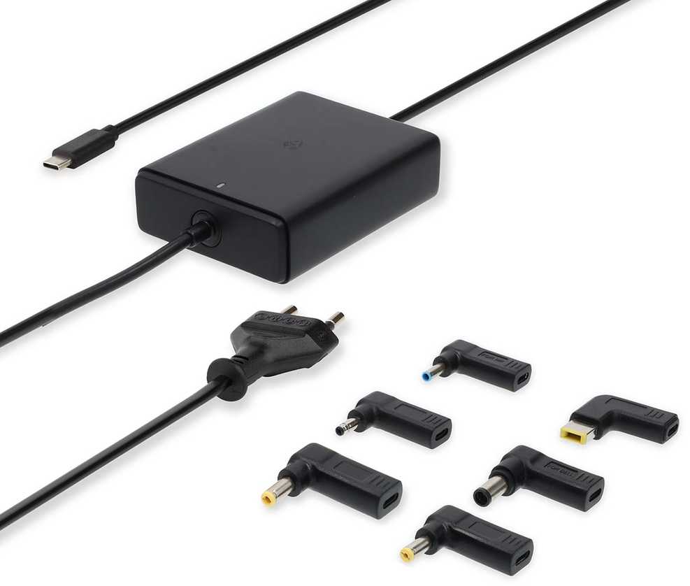 Maitinimo šaltinis Nedis NBAU65110BK adapter zasilający/ inwentor Wewnętrzna 65 W Juodas