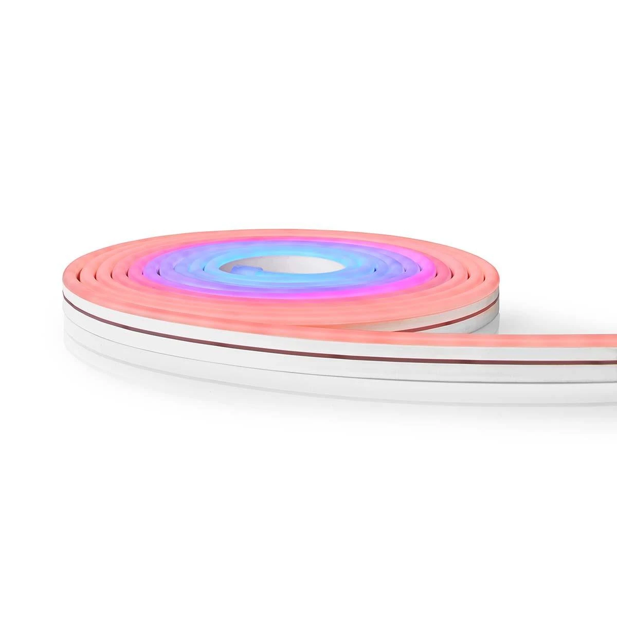 Nedis LED juostos komplektas NEON FLEX Wi-Fi, su pulteliu ir maitinimo šaltiniu 24V, 32W, 5m, 192lm/m, RGB IC skaitmeninė IP65