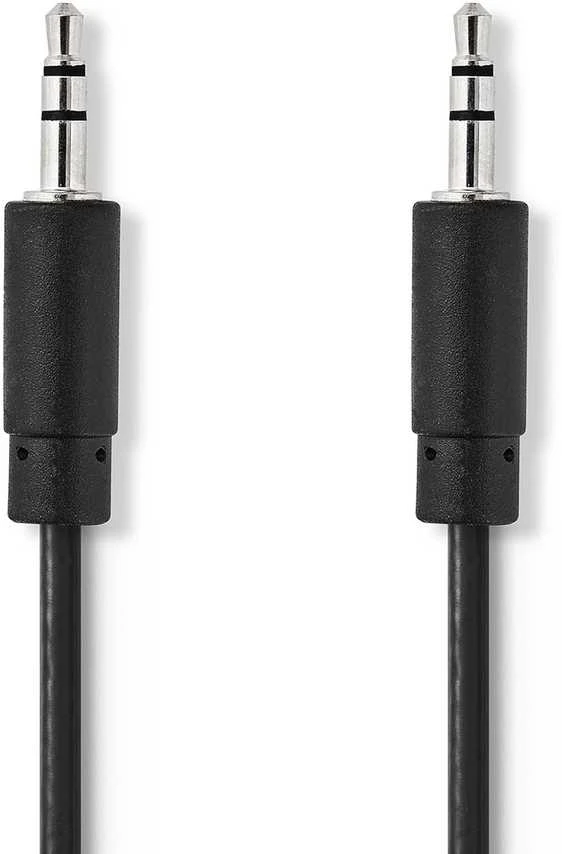 Nedis Stereo-Audiokabel | 3.5 mm Stecker | 3.5 mm Stecker - Vernickelt | 1.00 m | Rund | Juodas | Box