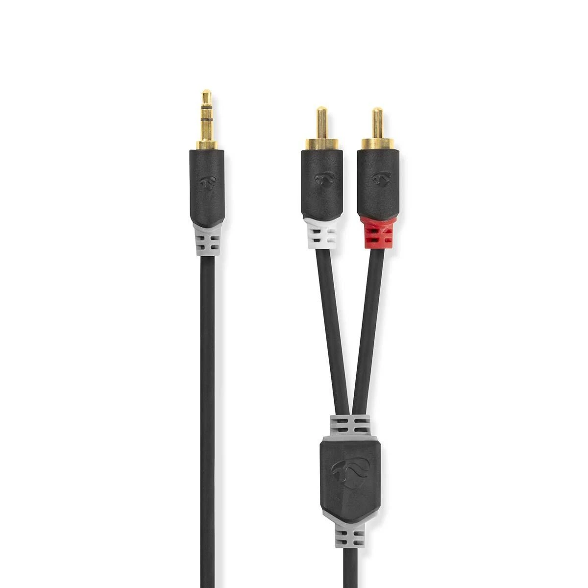 Nedis garso kabelis 3,5 mm į RCA kištukus