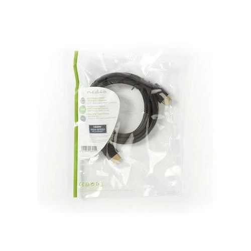 Nedis Ultra High Speed HDMI kabelis su Ethernet 1 m paauksuotu [juodas]