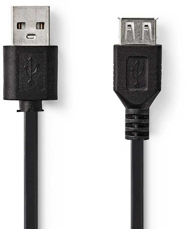 Nedis Kabelis USB2.0 A kištukas - A lizdas 2.0m