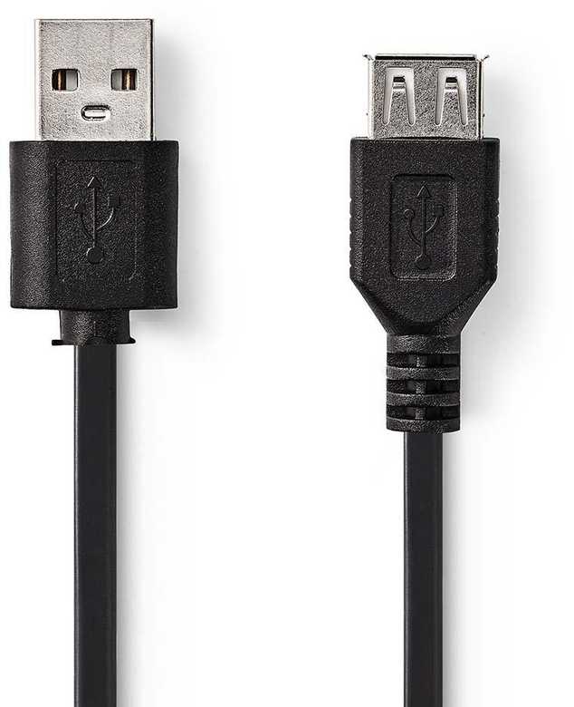 Nedis Kabelis USB2.0 A kištukas - A lizdas 2.0m