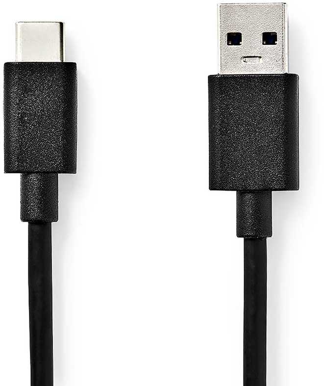 Nedis USB-Kabelis | USB 3.2 Gen 2x2 | USB-C™ Stecker - USB-C™ Stecker | 100 W | 4K@60Hz | 20 Gbps | Vernickelt | 2.00 m | Rund | PVC | Juodas | Box