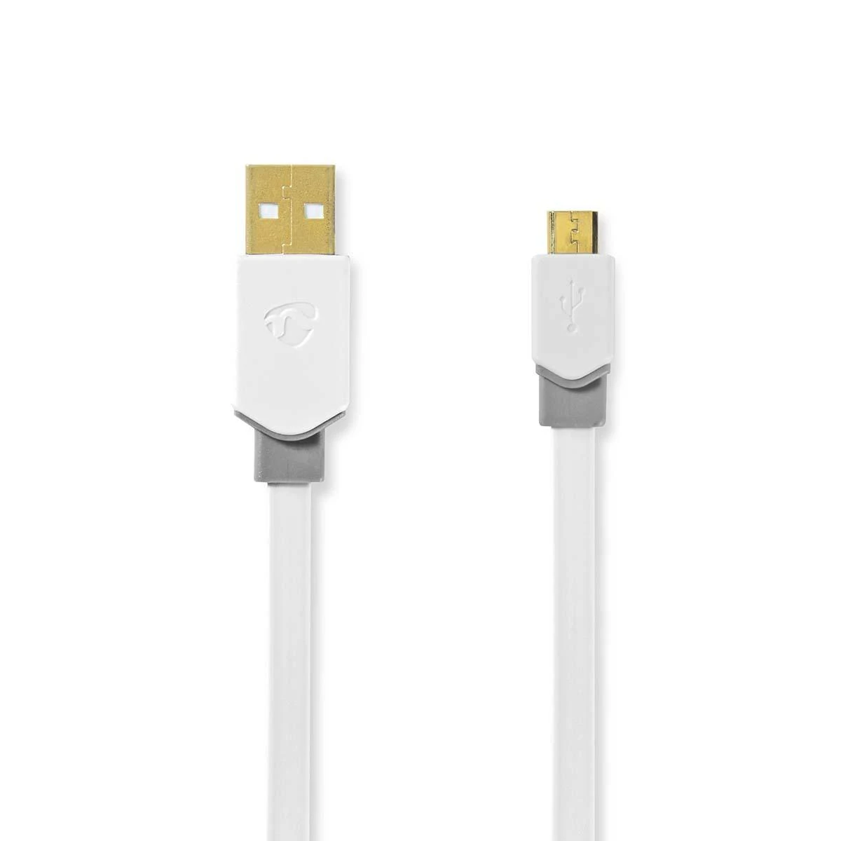 Nedis USB laidas | USB 2.0 | USB-A vyrelis | USB Micro-B jungtis | 480Mbps | Paauksuotas | 1,00 m | butas | PVC | Balta | Pakuotė su peržiūros langeliu