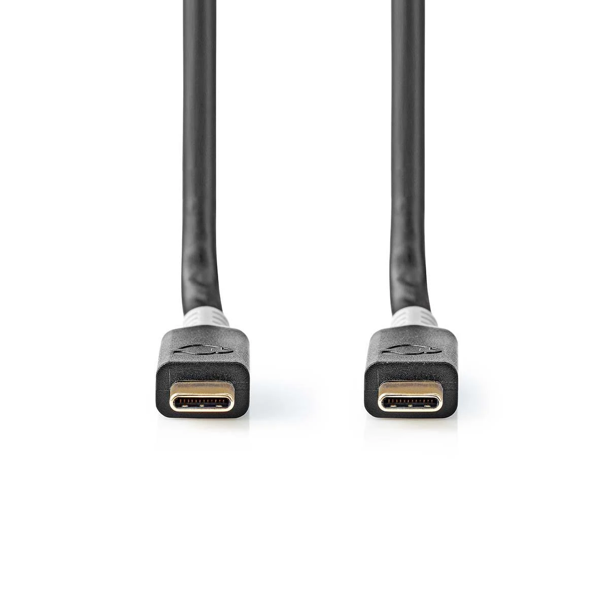 Nedis USB laidas | USB 3.2 Gen 2x2 | USB-C™ jungtis | USB-C™ jungtis | 4K@60Hz | 20 Gbps | Paauksuotas | 1,00 m | apvalus | PVC | Antracitas | pakavimas su