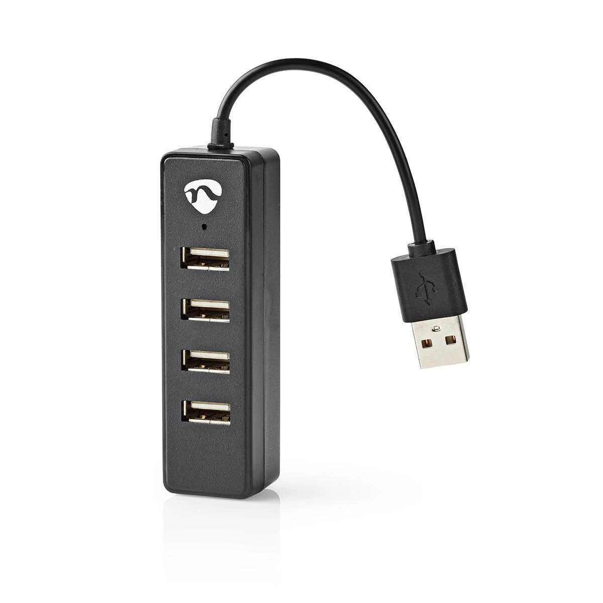 Nedis Šakotuvas USB 2.0, 4 prievadai, juodas