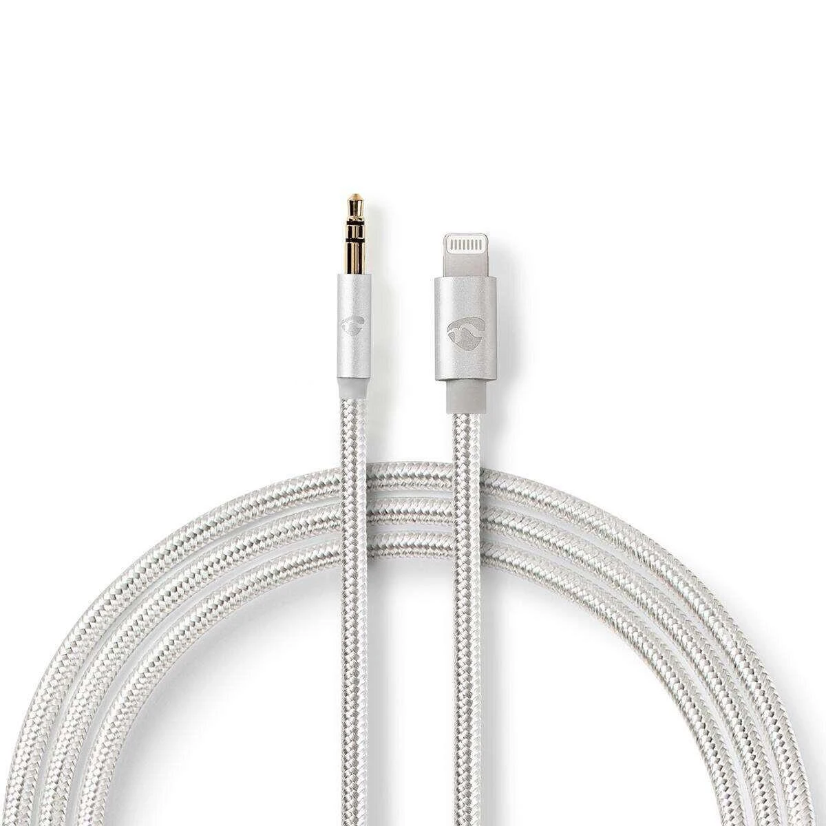 Nedis žaibo adapteris | Apple Lightning 8 pin | 3,5 mm kištukas | Paauksuotas | apvalus | Nailonas | Pakuotė su peržiūros langeliu