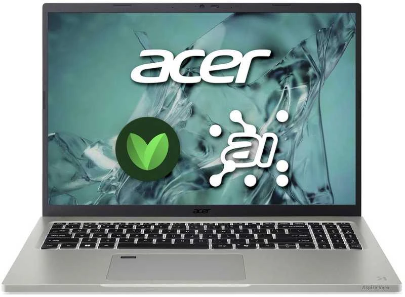 Nešiojamas kompiuteris „Acer Aspire Vero 16“ (AV16-71P-724V) 16,0 colių įstrižainės WUXGA ekranas, IPS ekranas, „Intel Ultra 7-255H“ (13 colių įstrižainė), 16 GB RAM, 1 TB SSD, „Windows 11“
