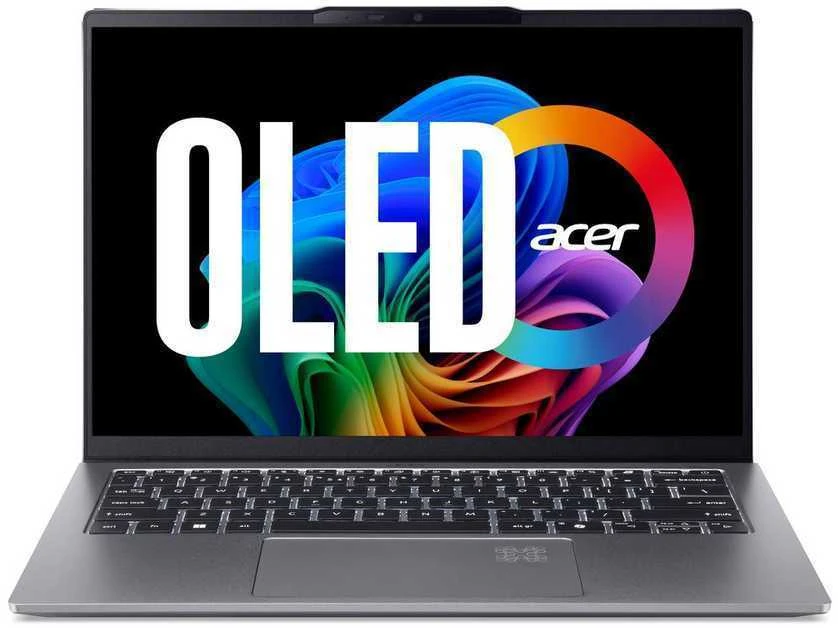 Nešiojamas kompiuteris „Acer Swift Go 14“ dirbtinio intelekto OLED (SFG14-64-R6MM) vidinė (QWERTY) klaviatūra, 14,0 colių WUXGA, OLED, „Ryzen AI 7-350“ (50 TOPS), 32 GB RAM, 1 TB SSD, „Windows 11“