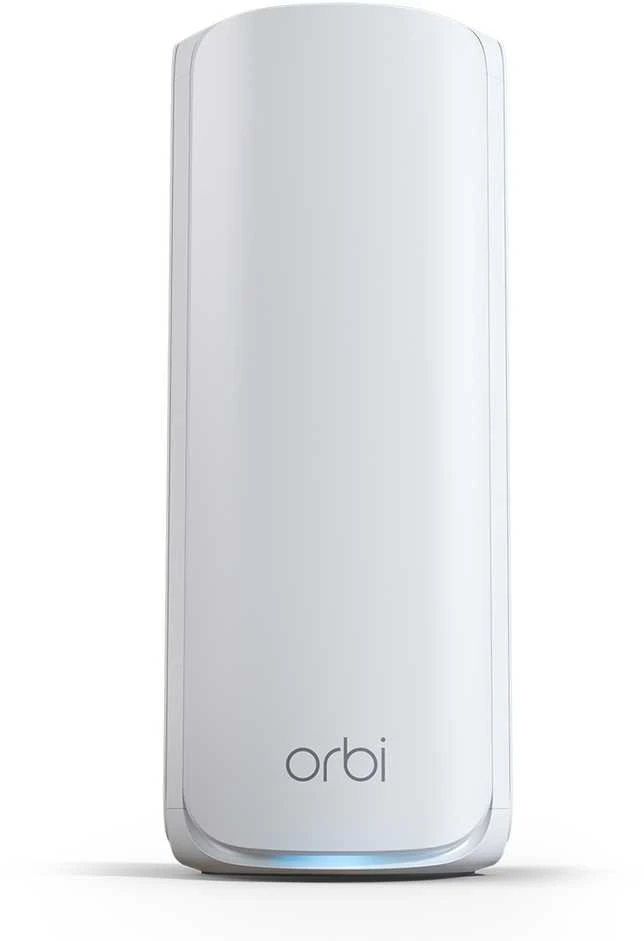 Maršrutizatorius „Netgear ORBI RBE770-100EUS WIFI 7 MESH“ palydovinis tinklo prieigos taškas – baltas, trijų dažnių „WiFi 7“