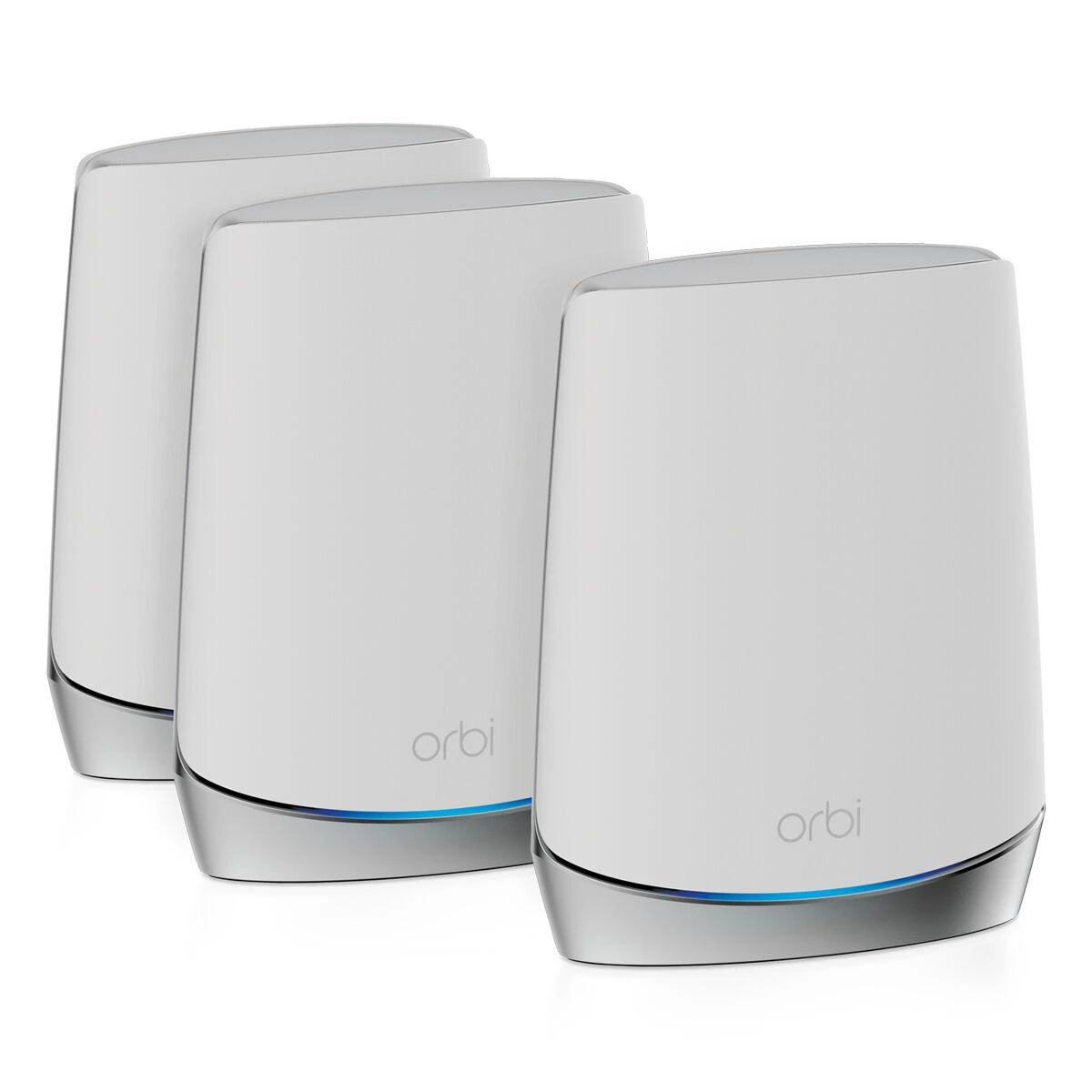 Netgear Orbi WiFi 6 belaidis maršrutizatorius Trijų juostų (2,4 GHz / 5 GHz / 5 GHz) Gigabitinis eternetas Nerūdijančiojo plieno, Balta
