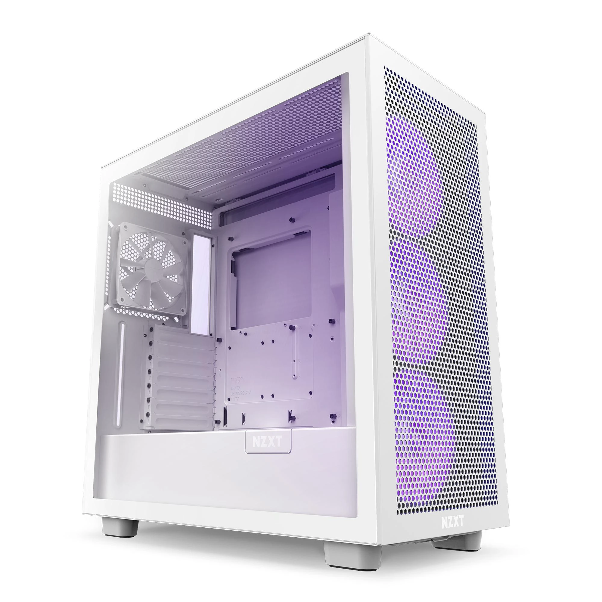 NZXT PC dėklas H7 Flow RGB midi bokštas baltas