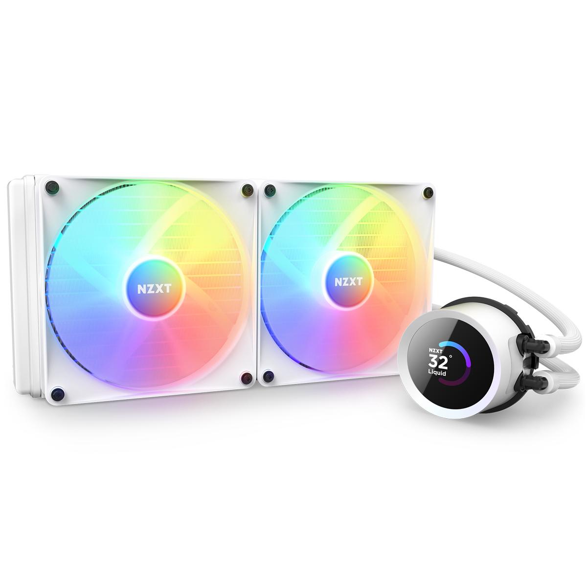 NZXT CPU vandens aušinimas Kraken 280 RGB LCD Baltas