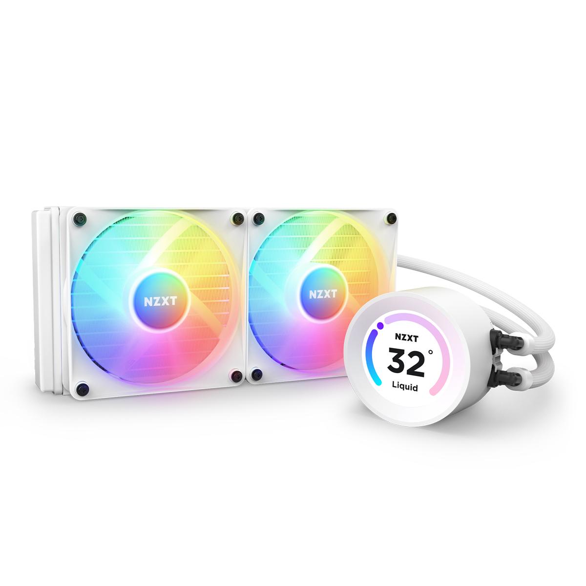 NZXT CPU vandens aušinimas Kraken Elite 240 RGB LCD Baltas