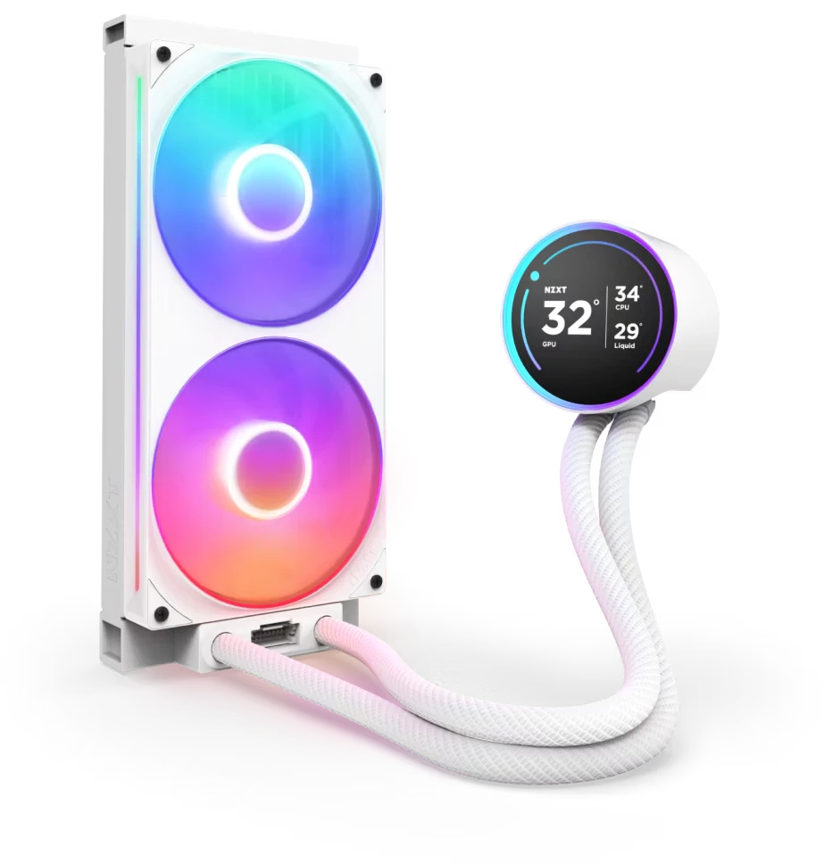 NZXT Kraken Elite 280 RGB V2 LCD balta