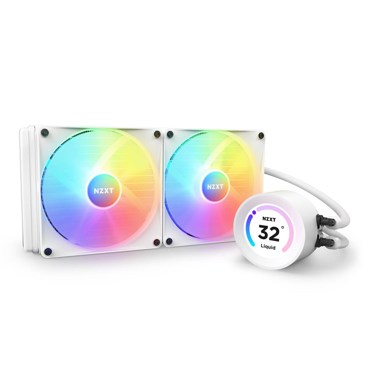 NZXT CPU vandens aušinimas Kraken Elite 280 RGB LCD Baltas