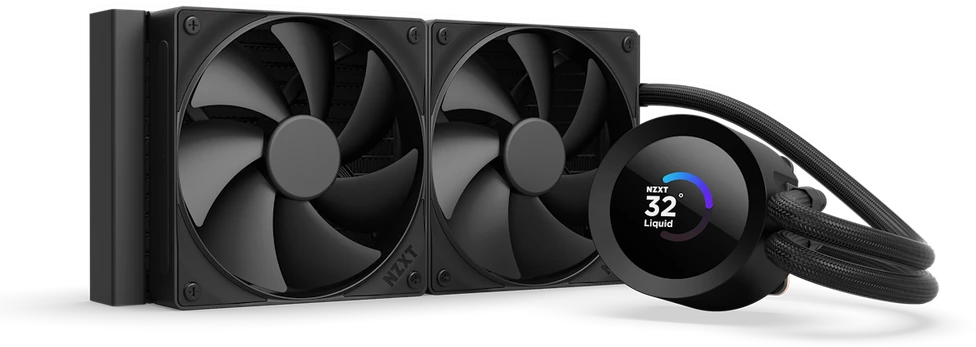 NZXT Kraken Plus 240 LCD su ventiliatoriais