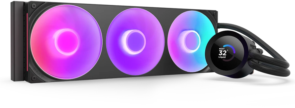 NZXT Kraken Plus 360 RGB AiO Vanduo Cooling – 360mm, juodas