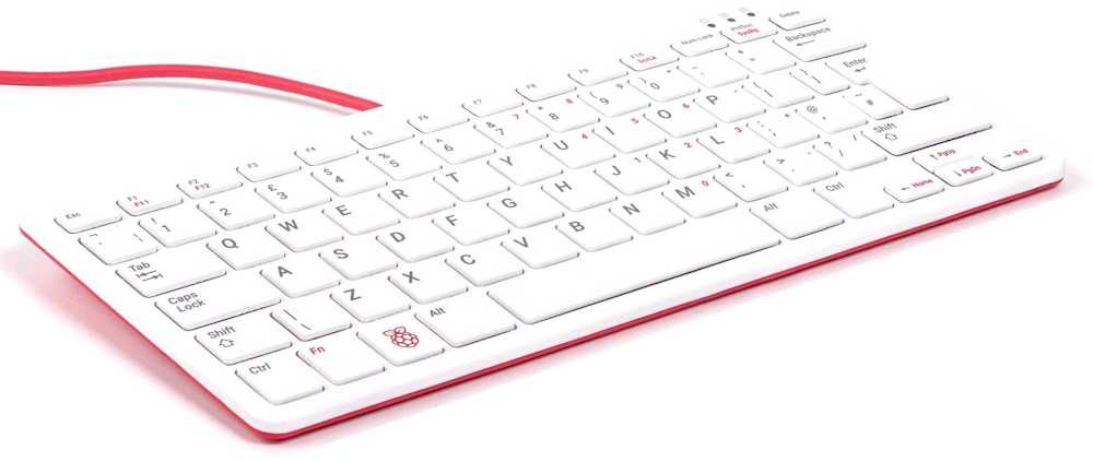 Oficiali Raspberry Pi klaviatūra QWERTZ – balta