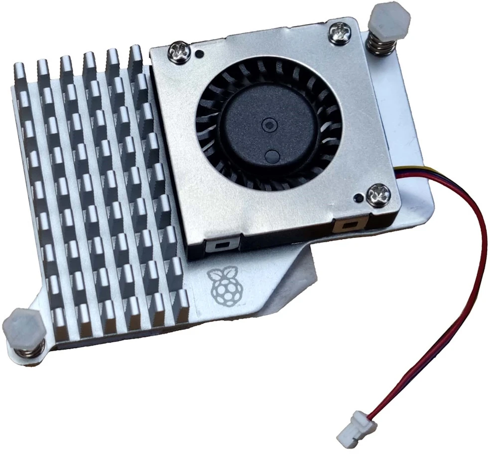 Raspberry Pi Active Cooler - aktyvus aušinimas - radiatorius + ventiliatorius skirtas Raspberry Pi 5