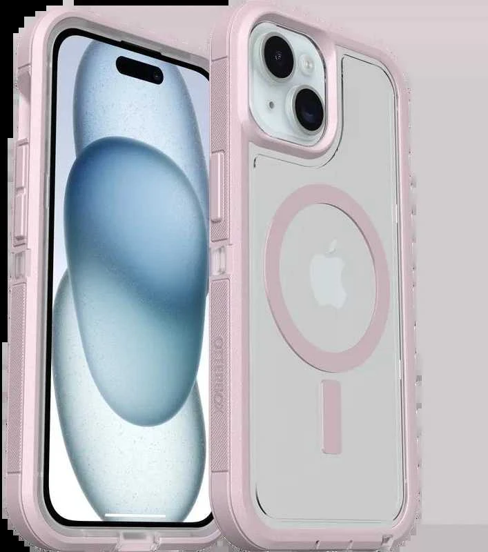Otter Products Araree OtterBox Defender XT apsauginis dėklas, Apple iPhone 16e/15/14/13, rožinis / skaidrus
