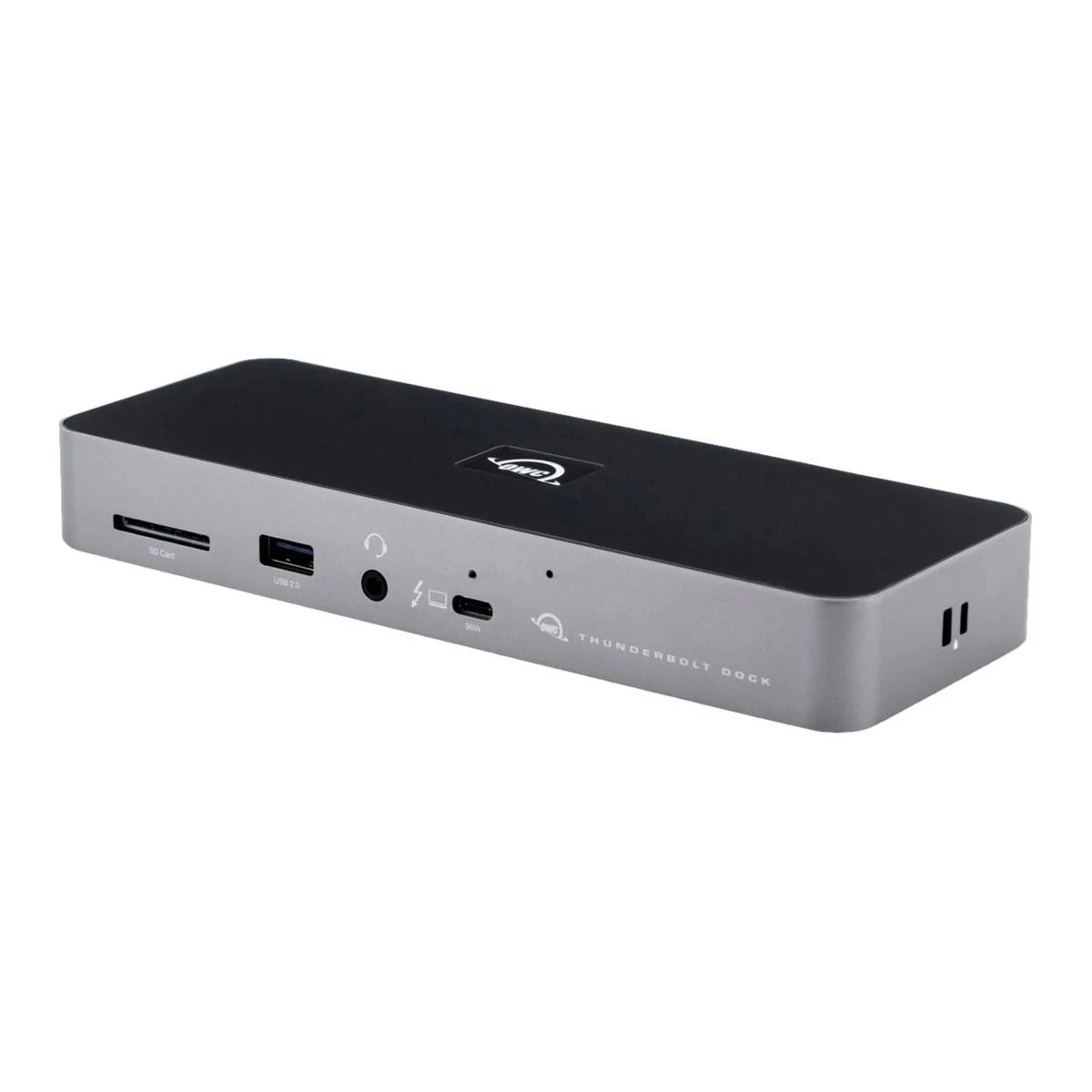 OWC Thunderbolt 4 dokas: priekinės jungtys