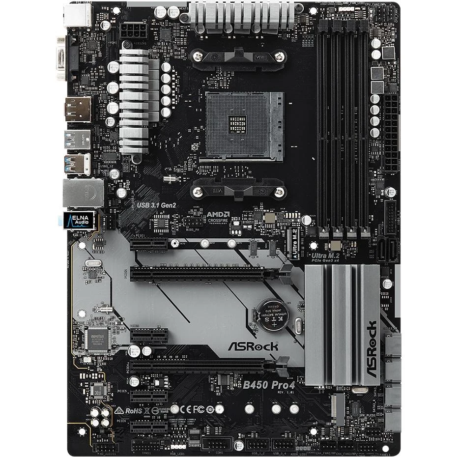 Pagrindinė plokštė ASROCK B450 Pro4