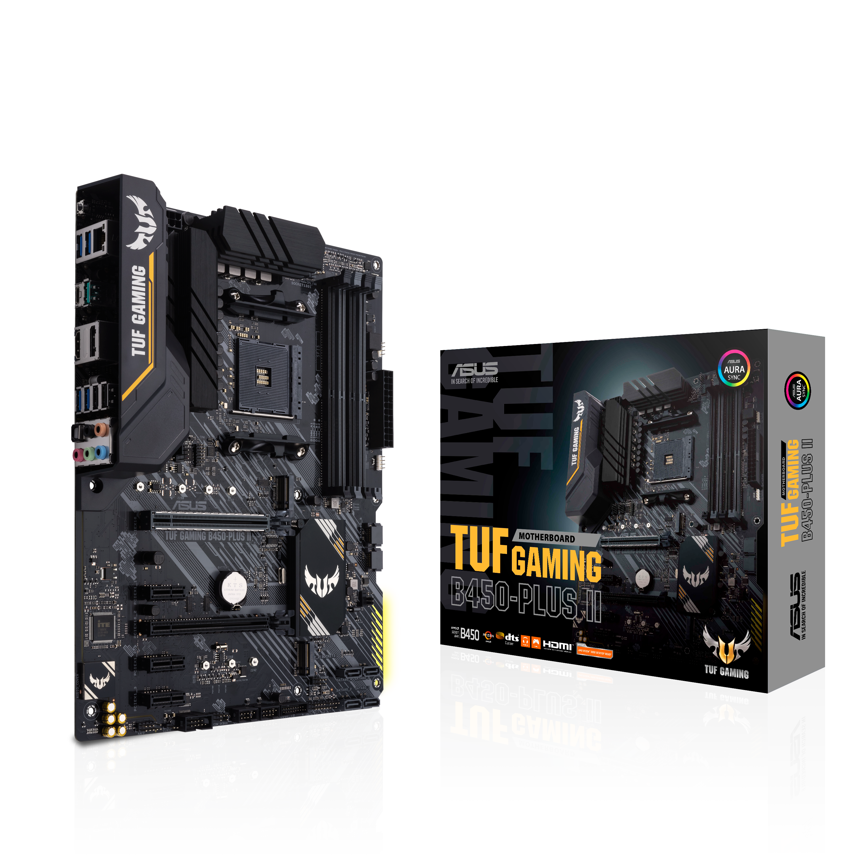 Pagrindinė plokštė ASUS TUF GAMING B450 PLUS II, AM4, ATX, DDR4