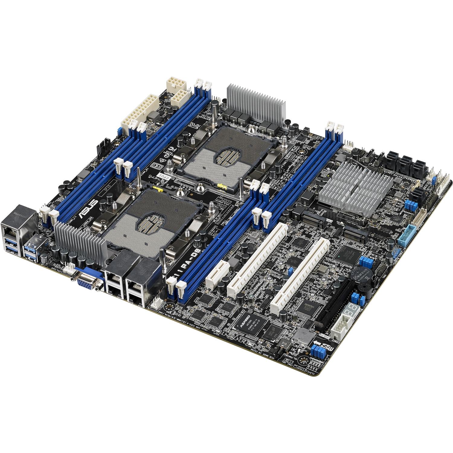 Pagrindinė plokštė ASUS Server Z11PA-D8, 2xLGA 3647, C621, 8DIMM, 3PCIe, 14SATA+2M.2, 4x1GbE