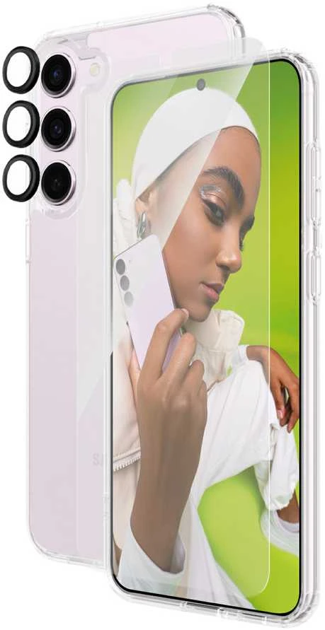 Panzer Glass 3in1 Set Samsung Galaxy S24 Plus PanzerGlass Bundle 3in1 Hardcase + Screen Protector + Camera Lens B1211+7351 dėklas telefonui skaidrus