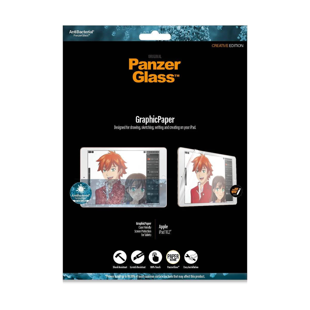 Panzer Glass PanzerGlass™ GraphicPaper® Apple iPad 10,2″ – popieriaus jausmas | Ekrano apsauginis stiklas
